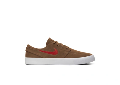 Pre-owned Nike Sb Zoom Stefan Janoski Canvas Rm Light British Tan In Light  British Tan/white-gum Light Brown-mystic Red | ModeSens