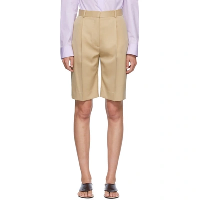 The Row Marco Knee-length Shorts In Beige