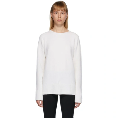 The Row White Sibel Sweater In Wht White