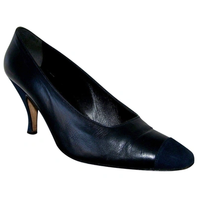 Pre-owned Prada Leather Heels In Black