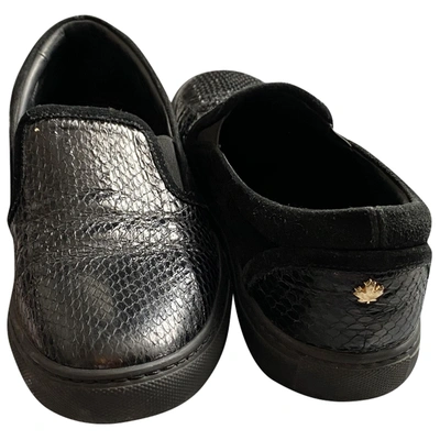 Pre-owned Dsquared2 Black Leather Espadrilles