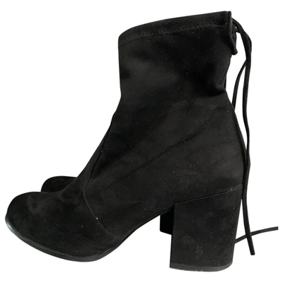 Pre-owned Steve Madden Ankle Boots In Black