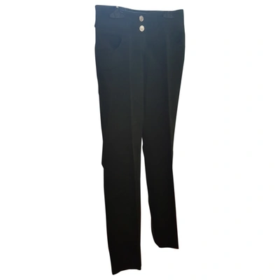 Pre-owned Dolce & Gabbana Straight Trousers In Black