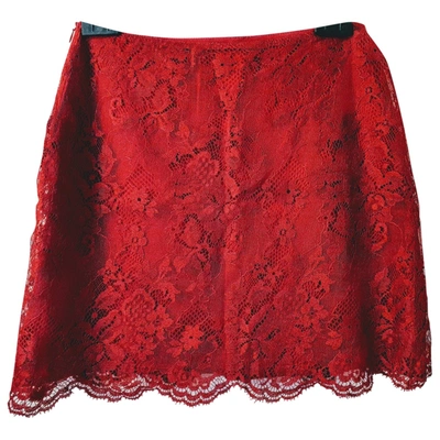 Pre-owned Versus Mini Skirt In Red