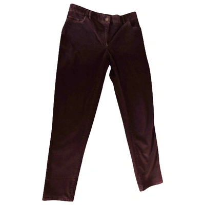 Pre-owned Hatch Red Cotton Trousers