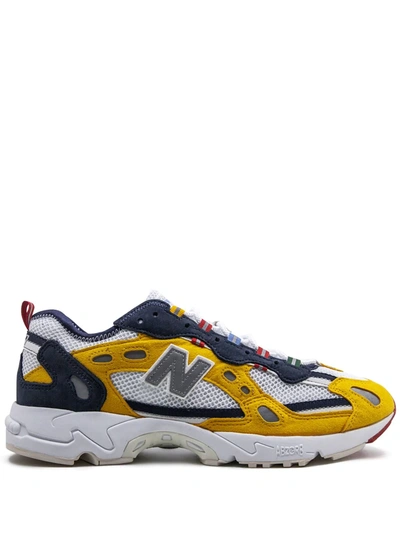 New Balance + Aimé Leon Dore 827 Mesh And Suede Sneakers In Yellow