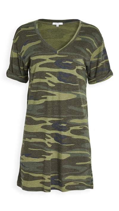 Z Supply Alani Camo Dress In Camo Green