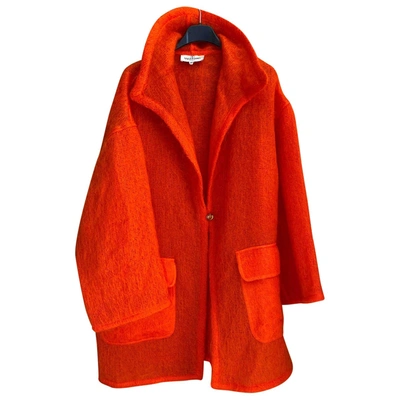 Pre-owned Valentino Wool Coat In Red