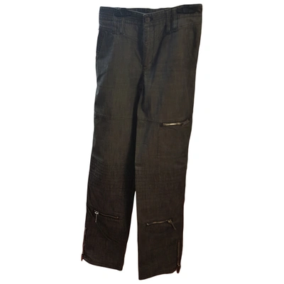 Pre-owned Burberry Large Trousers In Grey