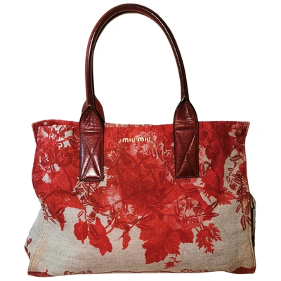 Pre-owned Miu Miu Cloth Handbag