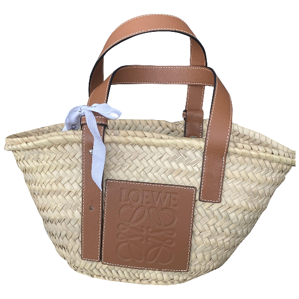 Pre-owned Loewe Basket Bag Wicker Handbag | ModeSens