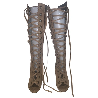 Pre-owned Giuseppe Zanotti Brown Leather Boots
