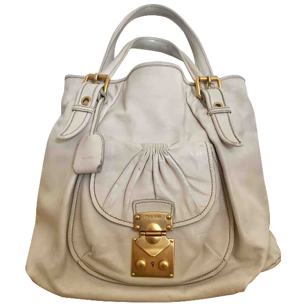 miu miu white handbag
