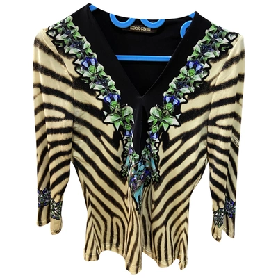 Pre-owned Roberto Cavalli Multicolour Cotton Top