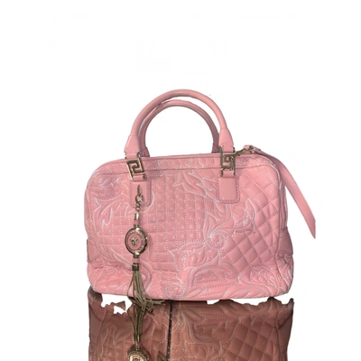 Pre-owned Versace Pink Leather Handbag