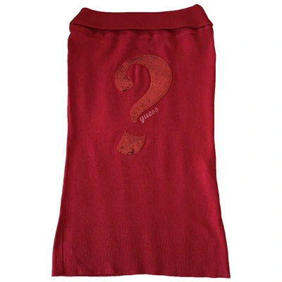 Pre-owned Guess Corset In Red