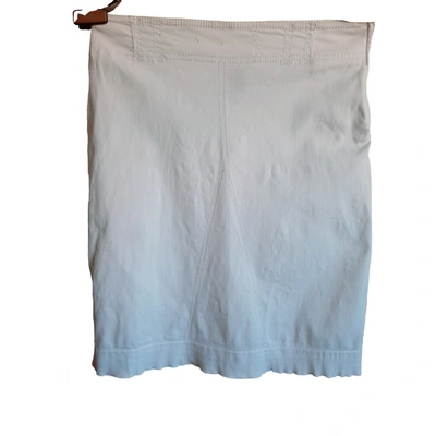 Pre-owned Philosophy Di Alberta Ferretti Mini Skirt In White