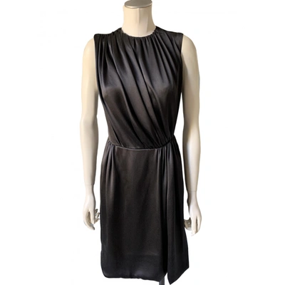 Pre-owned Dice Kayek Silk Mid-length Dress In Black