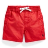 Polo Ralph Lauren Babies' Cotton Twill Pull-on Short In Evening Post Red