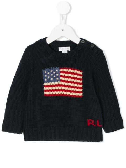 ralph lauren baby flag sweater