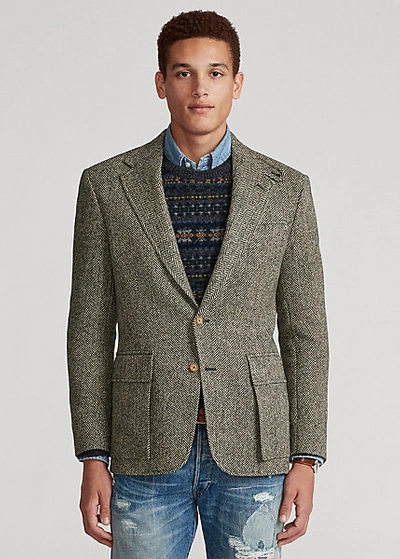 Polo Ralph Lauren The Rl67 Jacket In Black And Cream