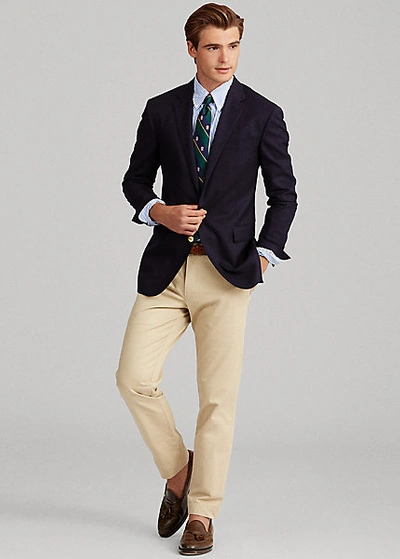 Ralph Lauren The Iconic Doeskin Blazer In Navy