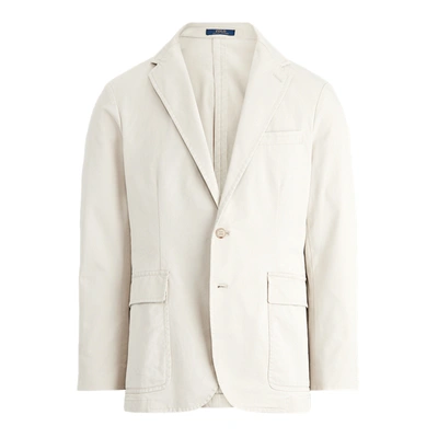 Ralph Lauren Polo Unconstructed Chino Suit Jacket In Stone