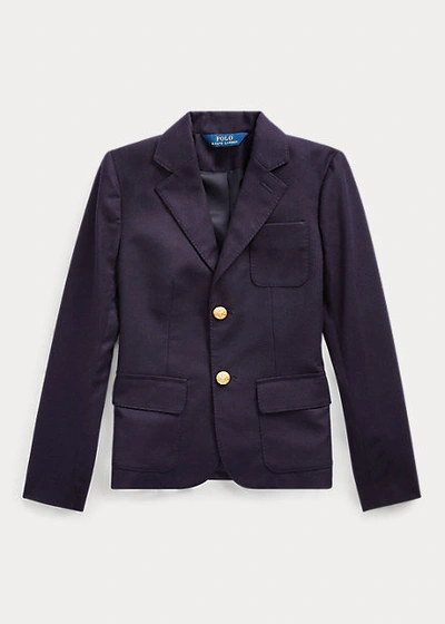 Polo Ralph Lauren Kids' Wool Blazer In Greenwich Navy