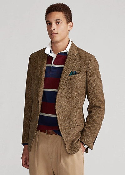 Ralph Lauren Polo Soft Herringbone Sport Coat In Brown/tan | ModeSens