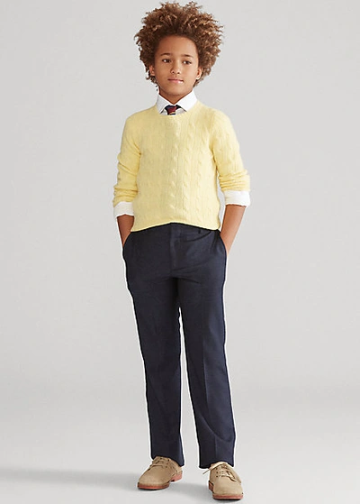 Polo Ralph Lauren Kids' Lightweight Wool Trouser In Grey