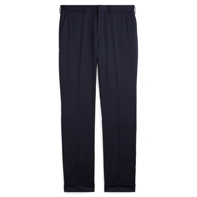 Ralph Lauren Gregory Wool Gabardine Trouser In Dark Navy