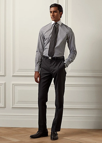 Ralph Lauren Gregory Wool Serge Trouser In Black