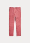 Ralph Lauren Stretch Straight Fit Washed Chino Pant In Classic Wine