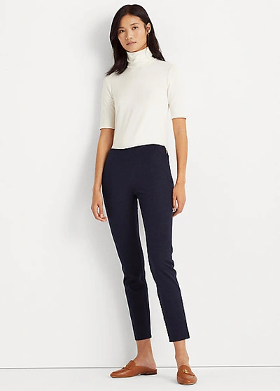 Lauren Ralph Lauren Stretch Twill Skinny Pant In Lauren Navy