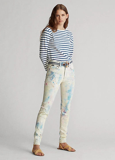 Ralph Lauren Tompkins High-rise Skinny Jean In Watercolor | ModeSens