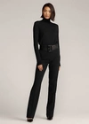 Polo Ralph Lauren Alandra Stretch Wool Pant In Navy
