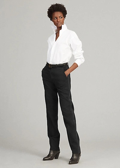 Ralph Lauren Wool Tuxedo Pant In Polo Black