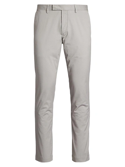 Polo Ralph Lauren Lightweight Stretch-slim Chino Pants In Grey Mini Check