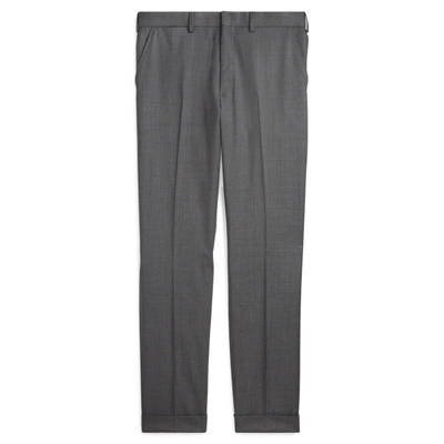 Ralph Lauren Gregory Wool Serge Trouser In Medium Grey