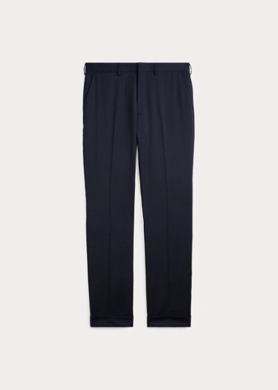 Ralph Lauren Gregory Wool Gabardine Trouser In Cream