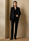 Polo Ralph Lauren Iconic Style Alanda Wool-blend Pants In Black