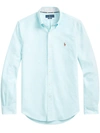 Polo Ralph Lauren Embroidered Logo Oxford Shirt In Blue