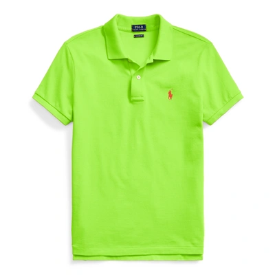 Ralph Lauren Classic Fit Mesh Polo Shirt In Kiwi Lime