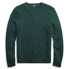 Ralph Lauren Cable-knit Cashmere Sweater In College Green