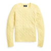 Polo Ralph Lauren Kids' Cable-knit Cashmere Sweater In Beekman Yellow