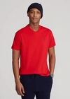 Ralph Lauren Classic Fit Jersey V-neck T-shirt In Rl 2000 Red