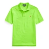 Polo Ralph Lauren Kids' The Iconic Mesh Polo Shirt In Kiwi Lime