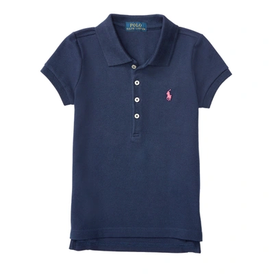 Polo Ralph Lauren Kids' Cotton Polo Shirt In French Navy