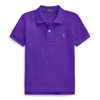 Polo Ralph Lauren Kids' The Iconic Mesh Polo Shirt In Chalet Purple