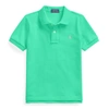 Polo Ralph Lauren Kids' Cotton Mesh Polo Shirt In Sunset Green